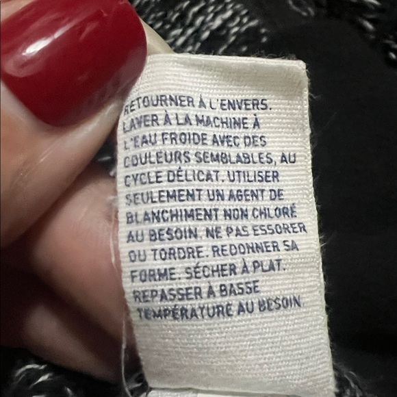 Vintage American Eagle Y2K Mock Neck Navy Cardigan Size M Black Retro Full Zip - Picture 8 of 10